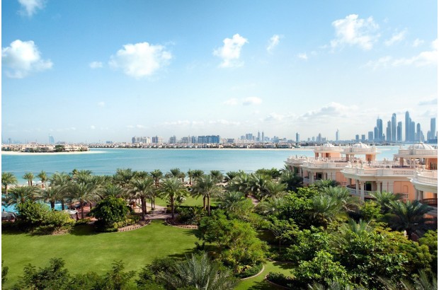 View of the Arabian Sea & Dubai Skyline